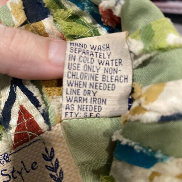 Life Style Woman Raw Edge Ruffle Cotton Lightweight Buttoned Shacket‎ Sz 1 X - Picture 7 of 7